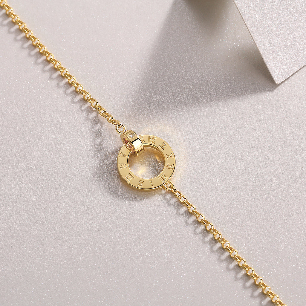 Gold-Plated Moissanite Bracelet