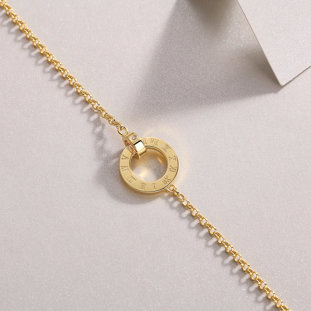 Gold-Plated Moissanite Bracelet