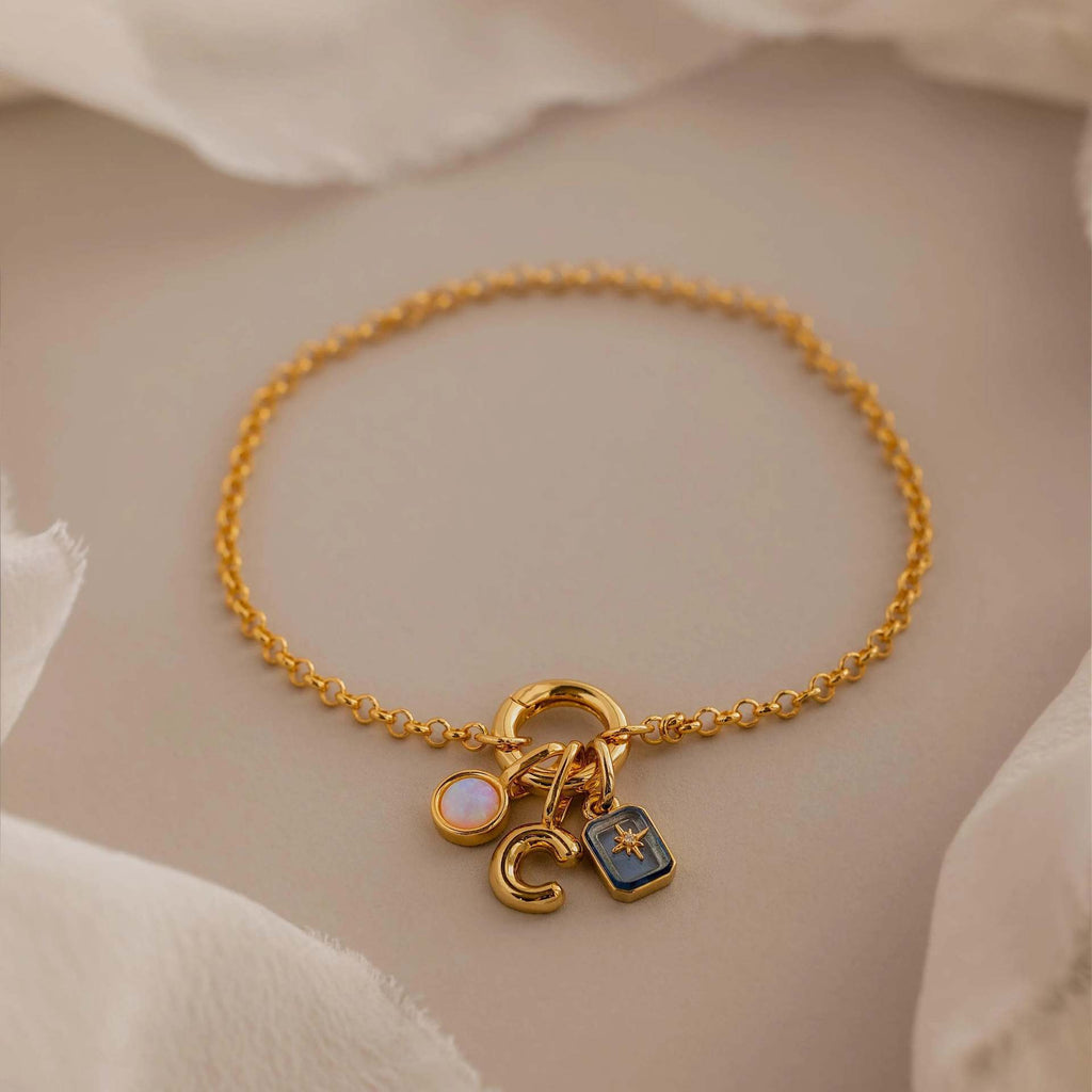 18K Gold-Plated Birthstone Crystal Necklace