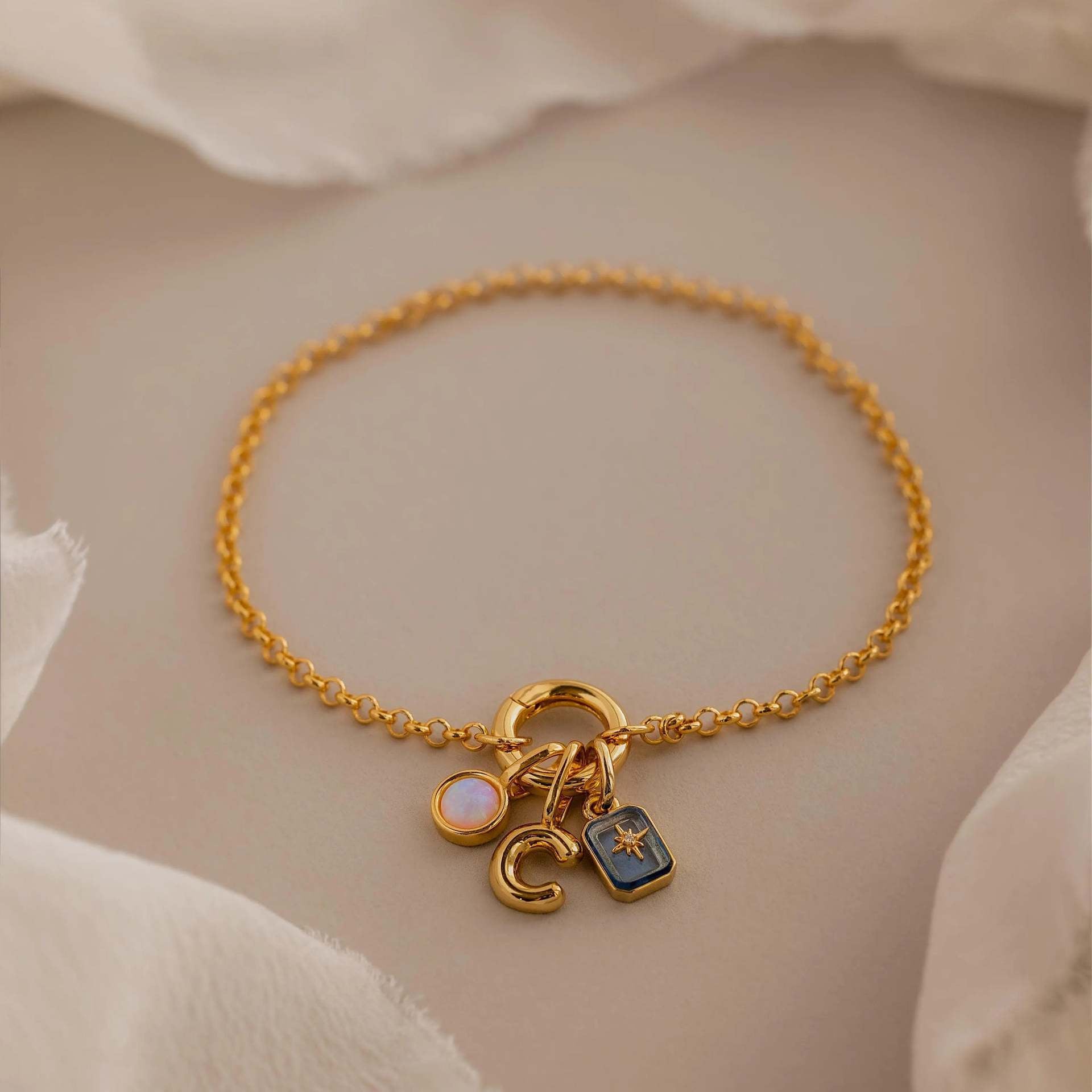 18K Gold-Plated Birthstone Crystal Necklace