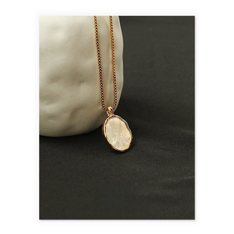 Mother-of-Pearl Gold Plated Necklace