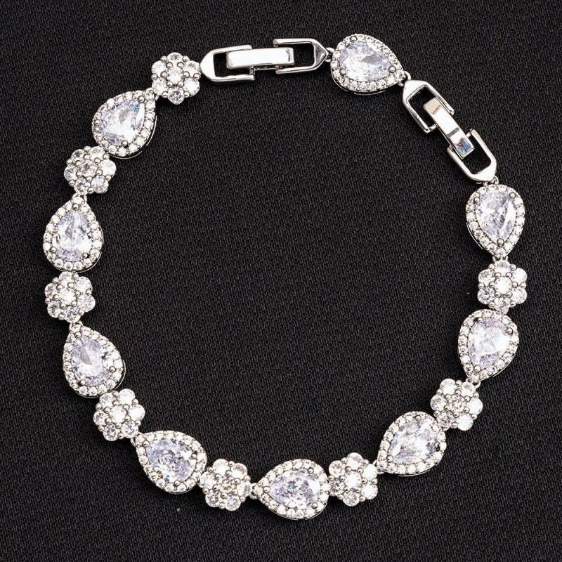 Geometric Pavé Zircon Bracelet