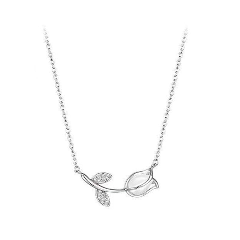 Silver Tulip Necklace