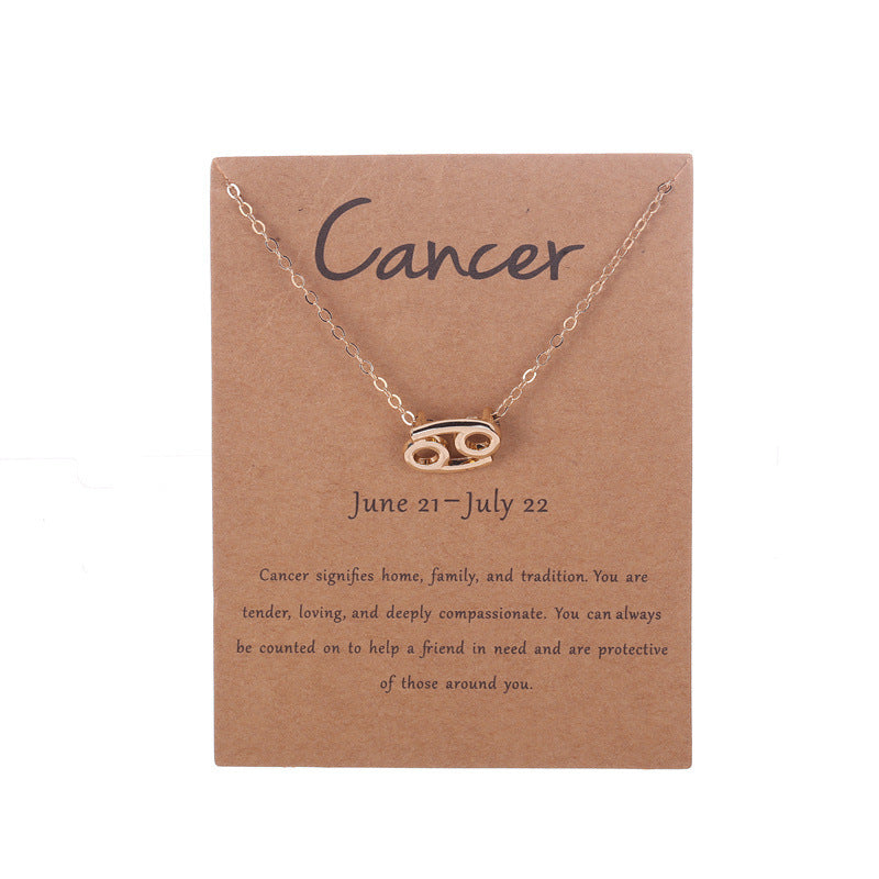 Zodiac Necklace with Card