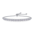 Adjustable Moissanite Tennis Bracelet - Sterling Silver