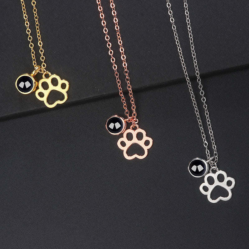 Paw Projection Necklace