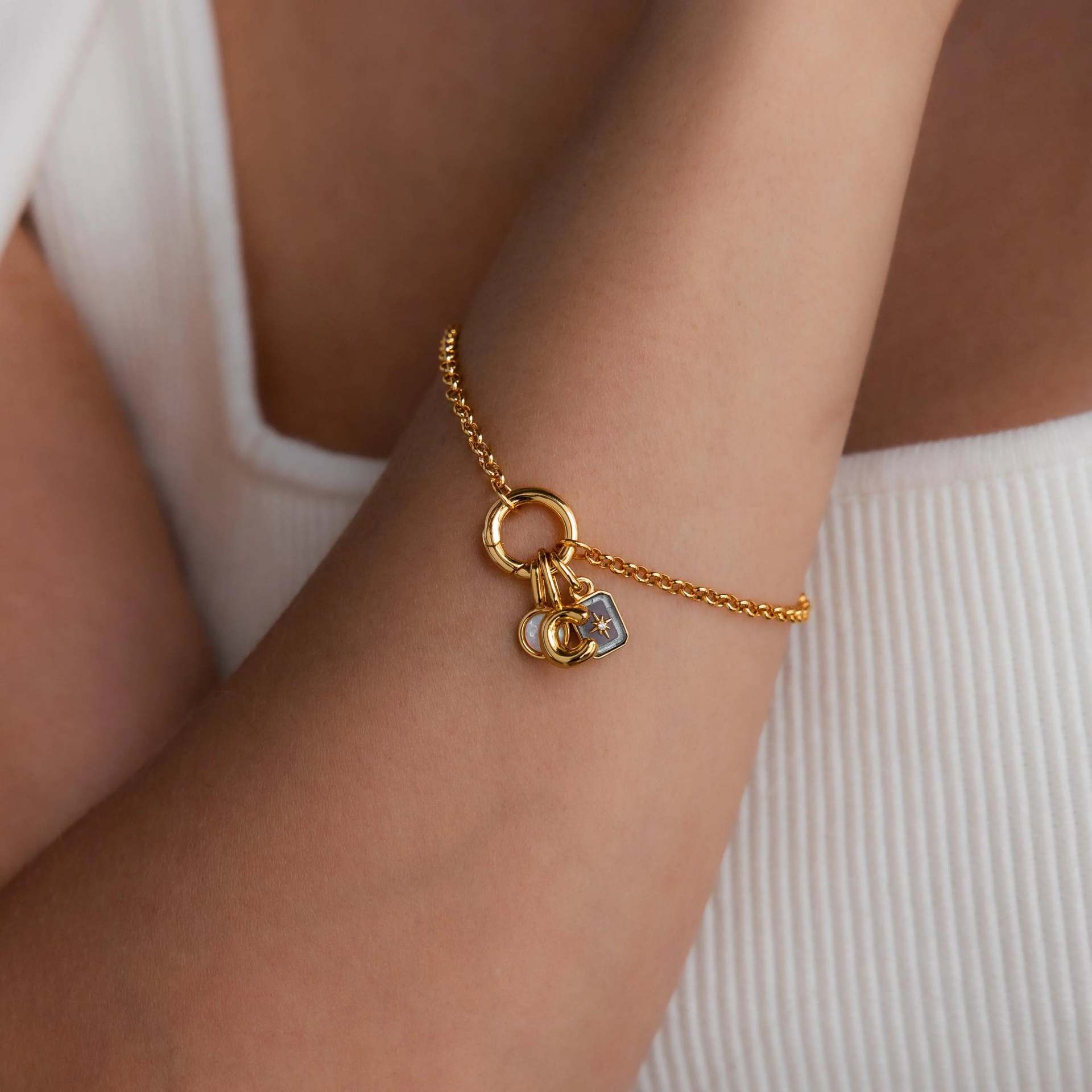 18K Gold-Plated Birthstone Crystal Necklace