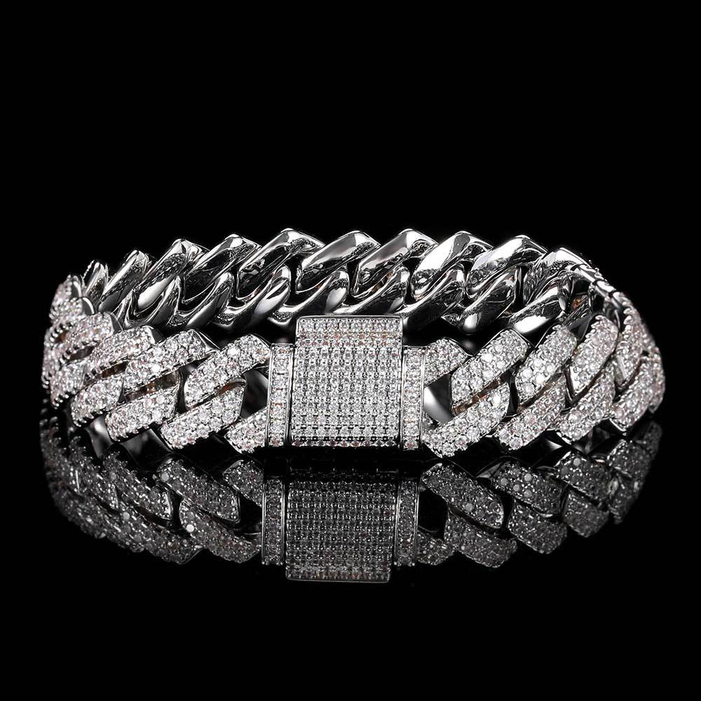 Diamond Cuban Chain Zircon Bracelet