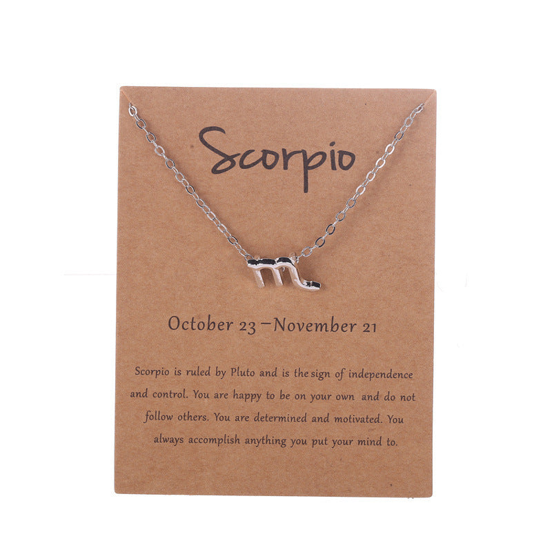 Zodiac Necklace with Card
