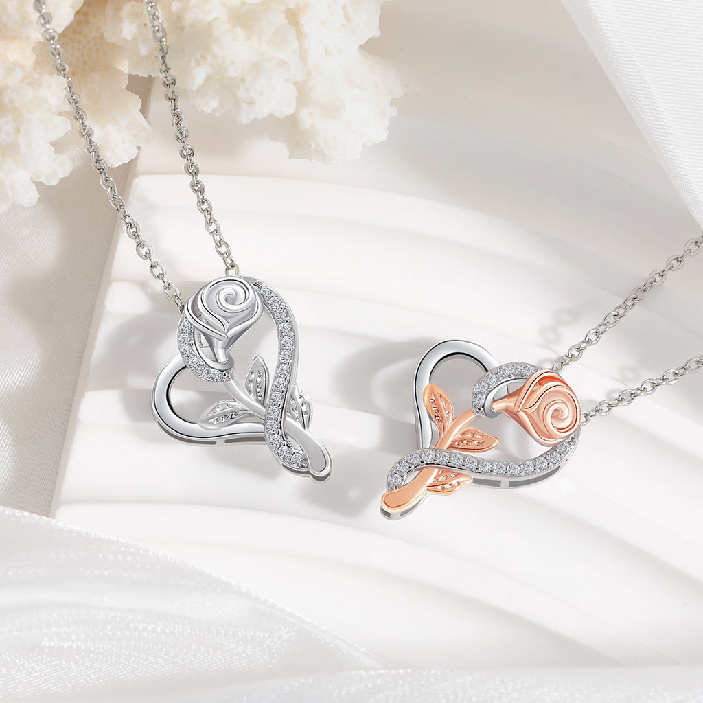 Rose Gold Heart Necklace