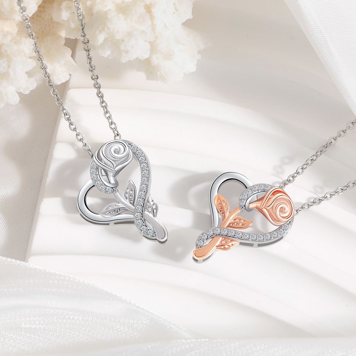 Rose Gold Heart Necklace