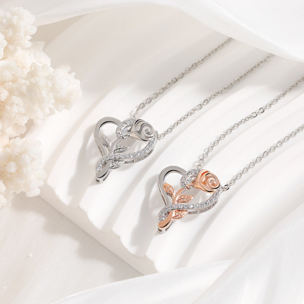 Rose Gold Heart Necklace