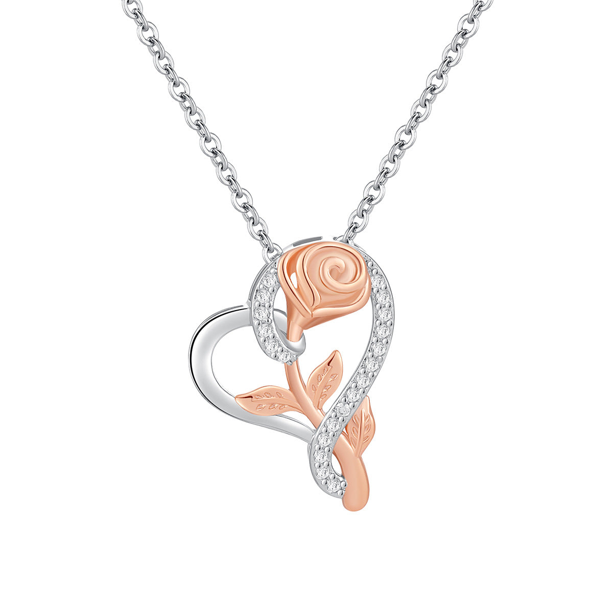 Rose Gold Heart Necklace