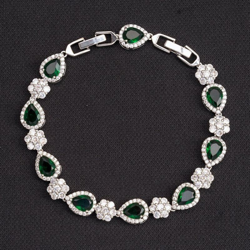 Geometric Pavé Zircon Bracelet