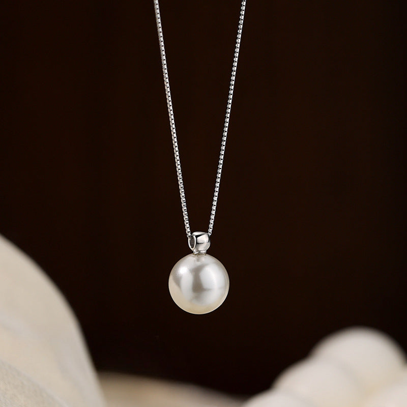 Sterling Silver Pearl Necklace
