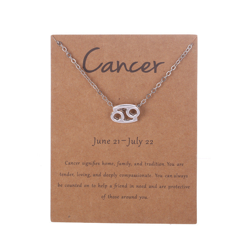Zodiac Necklace with Card