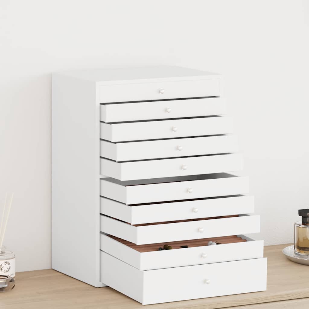 Luxury 10-Tier Jewelry Box with Watch Slots