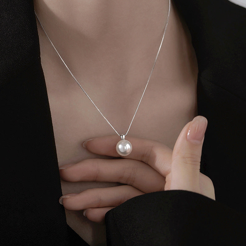 Sterling Silver Pearl Necklace