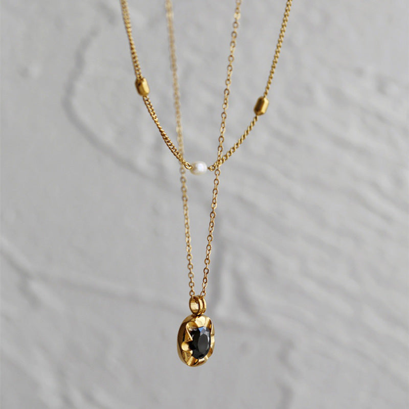 18K Gold-Plated Pearl & Rice-Bead Choker Necklace