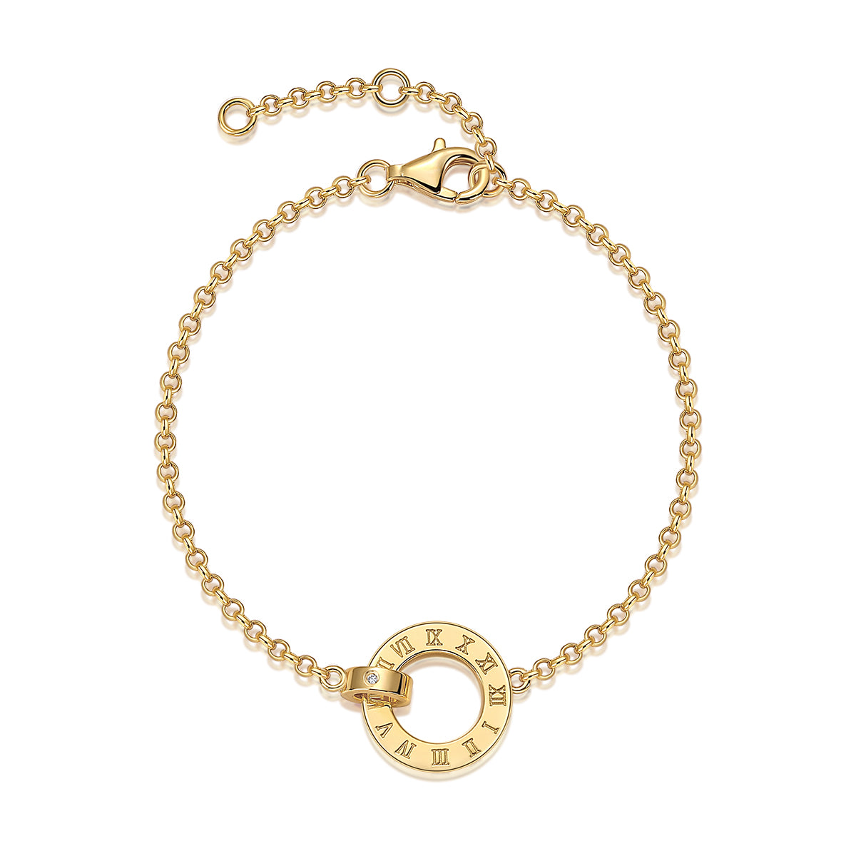 Gold-Plated Moissanite Bracelet