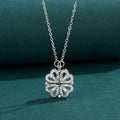 Heart-Accent Four-Leaf Clover Necklace