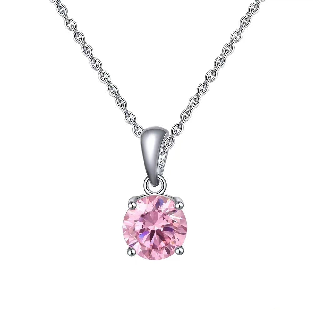 Moissanite Geometric Pendant Necklace