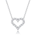 Moissanite Heart Pendant Necklace
