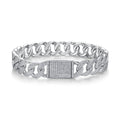 Platinum-Plated Moissanite Bracelet