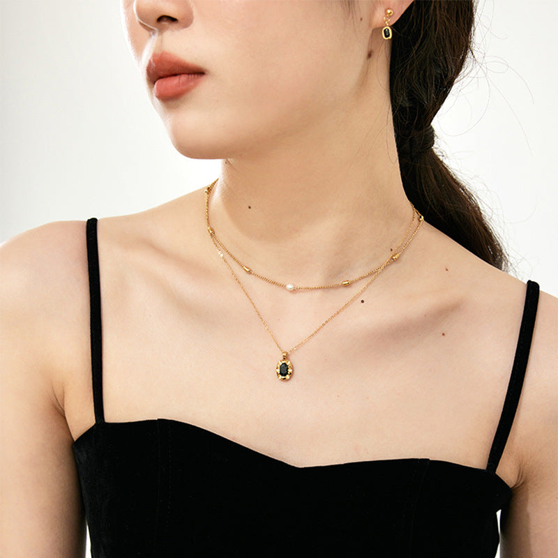 18K Gold-Plated Pearl & Rice-Bead Choker Necklace