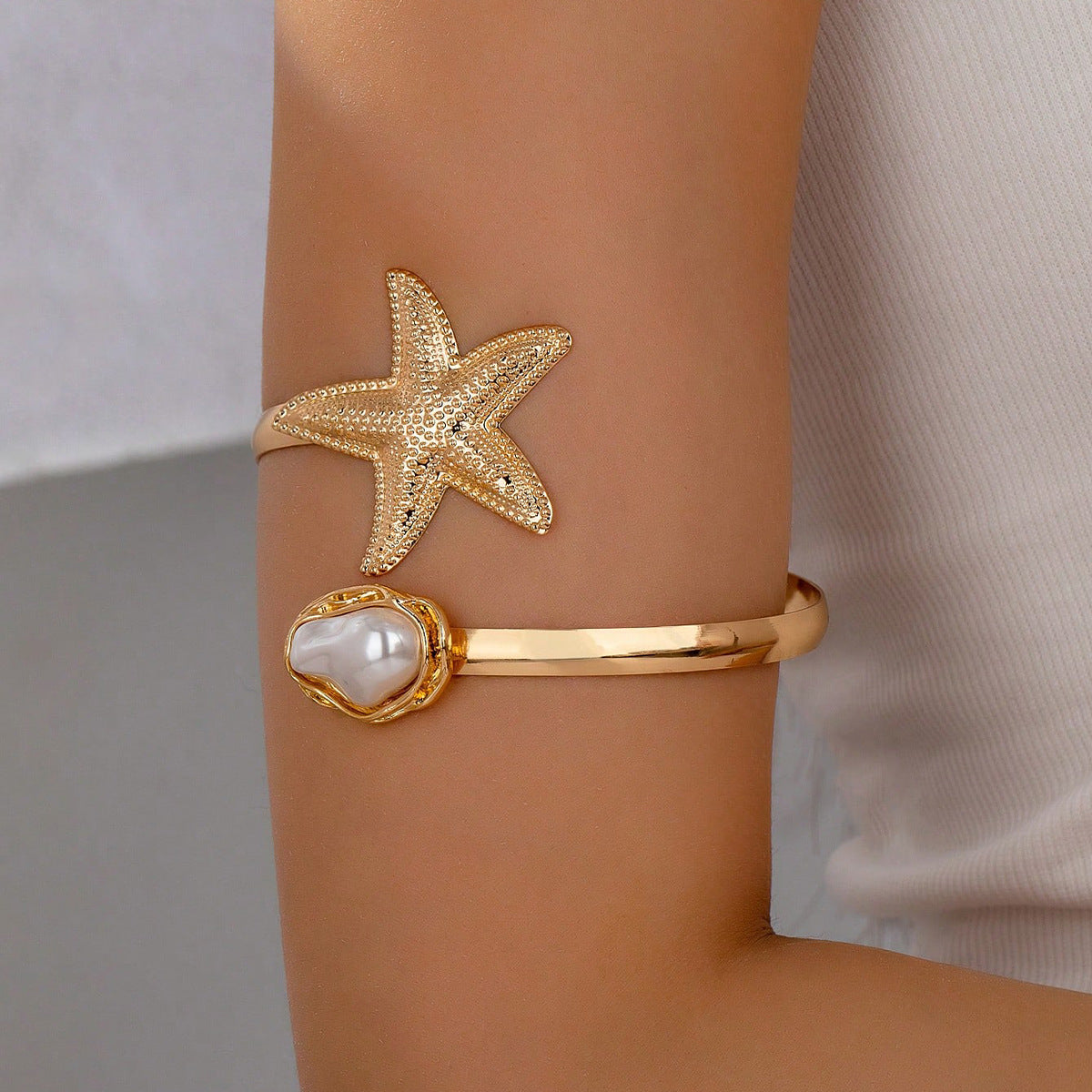 Pearl Adjustable Arm Bracelet