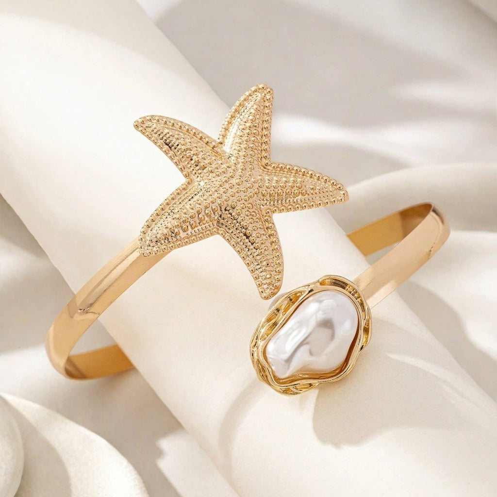 Pearl Adjustable Arm Bracelet