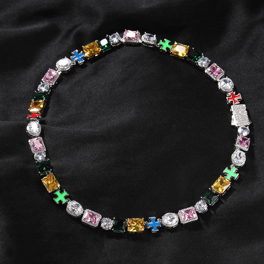 Gemstone Cross Necklace / Bracelet