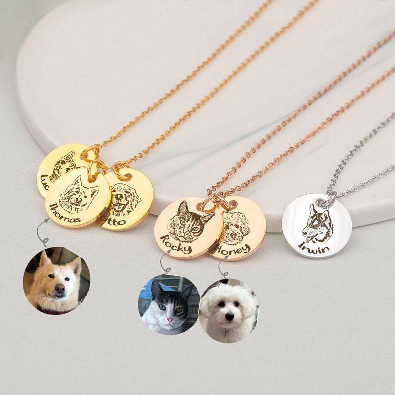 Pet Sketch Necklace/Keychain