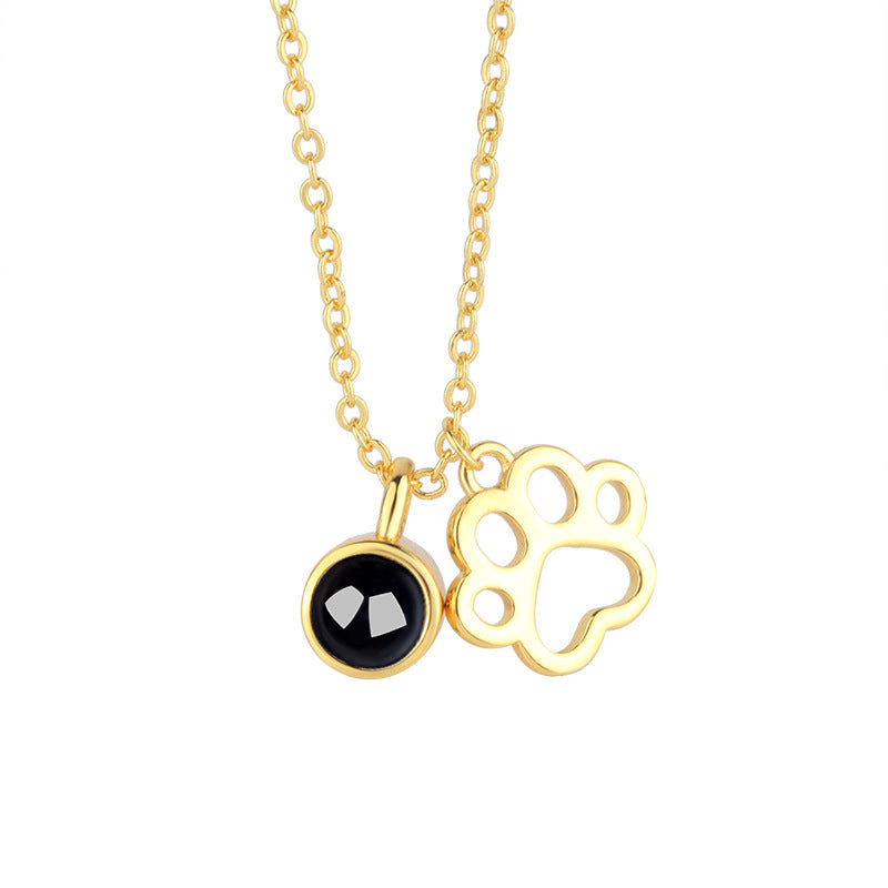 Paw Projection Necklace