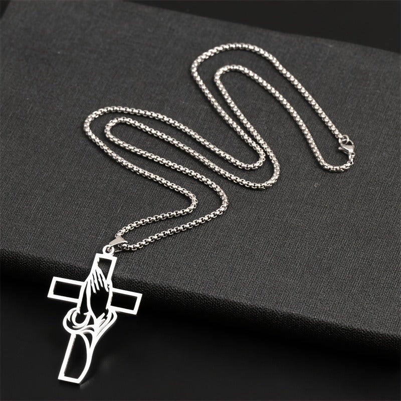 Praying Cross Necklace