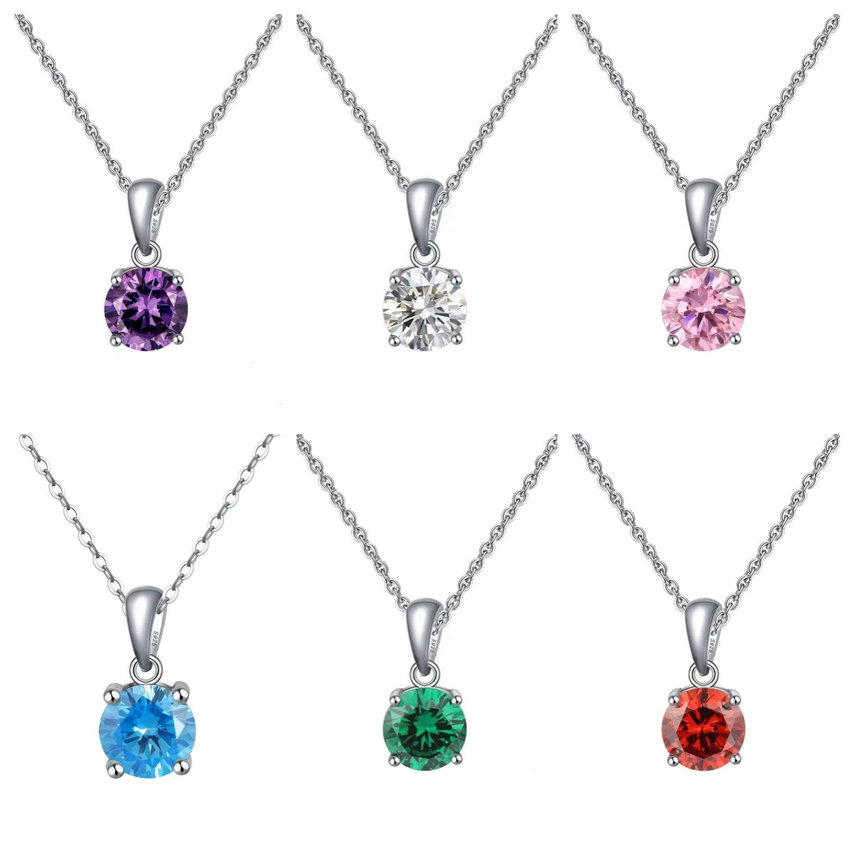 Moissanite Geometric Pendant Necklace